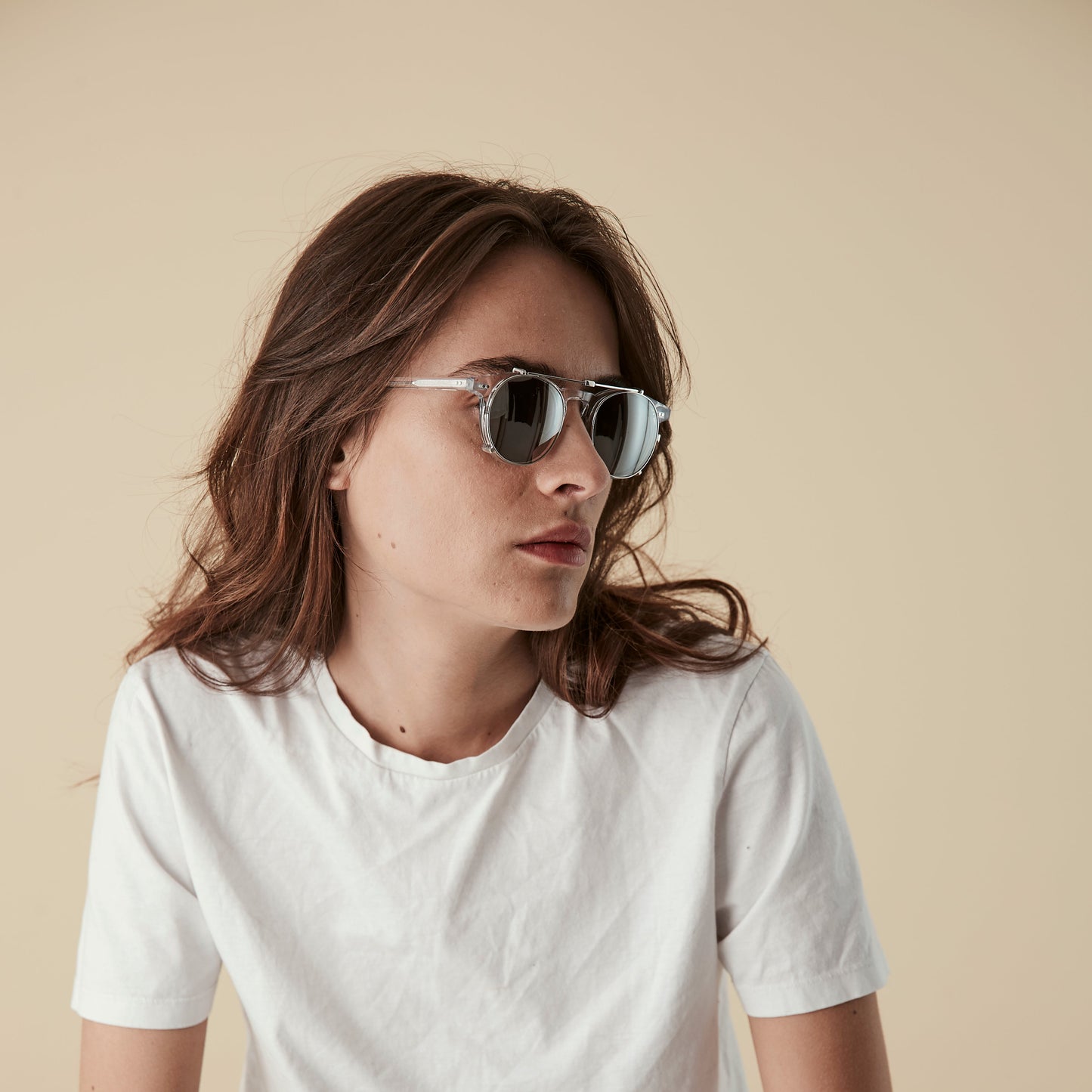 Clip-On Lens - Clear with Silver Mirror : Buckler & Carter Fit