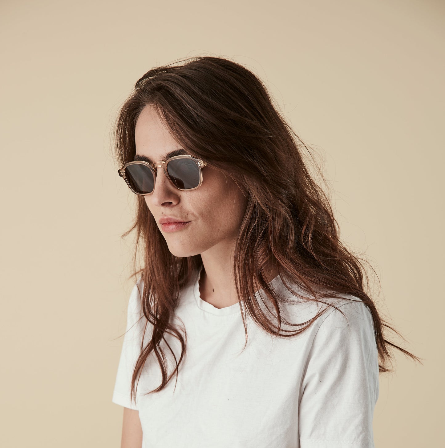 Lucius - Champagne with Gradient Green Polarised Lenses
