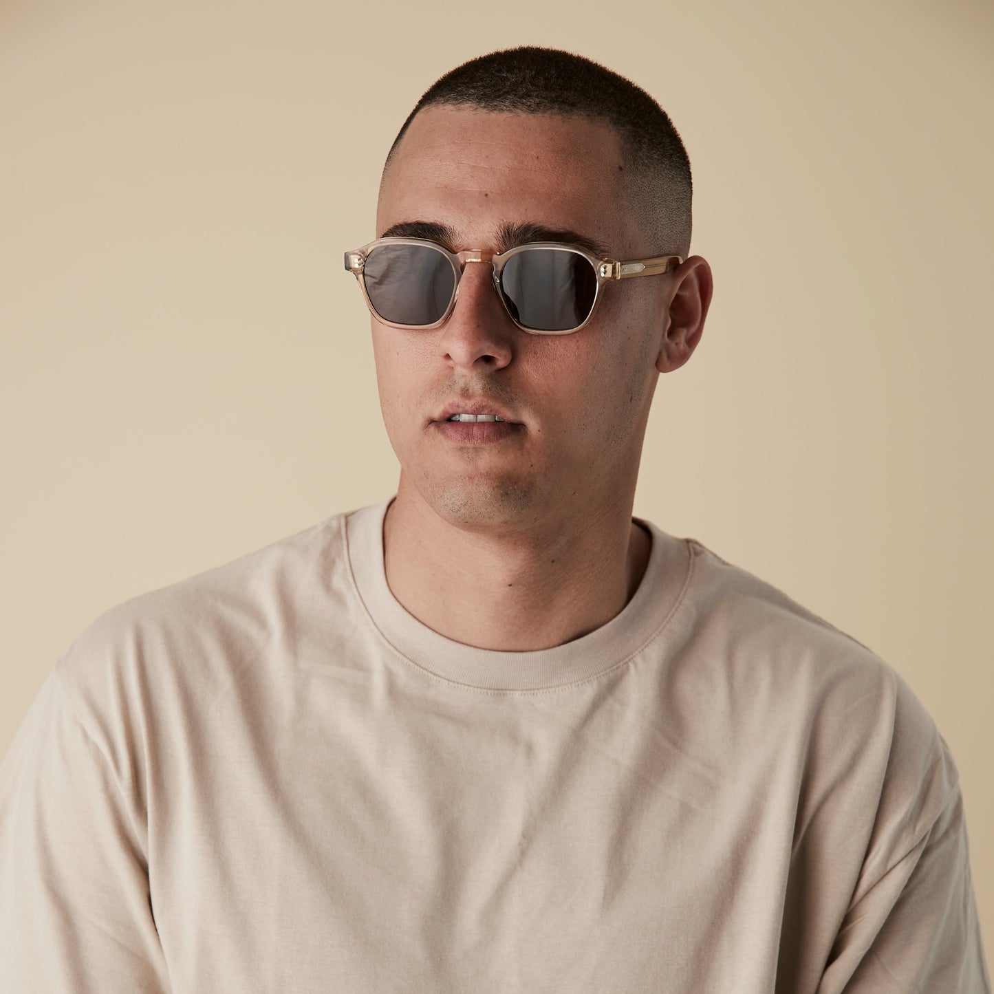 Lucius - Champagne with Gradient Green Polarised Lenses